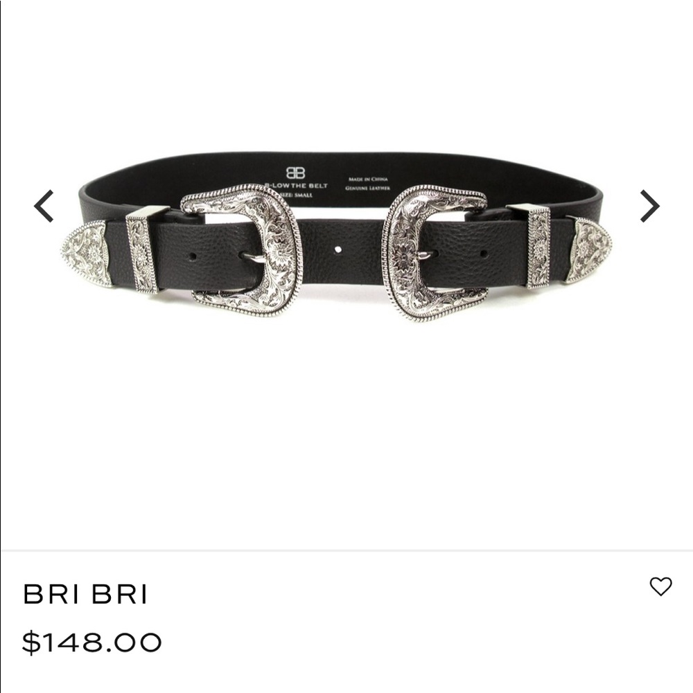 B-low the belt Bri Bri in black and silver